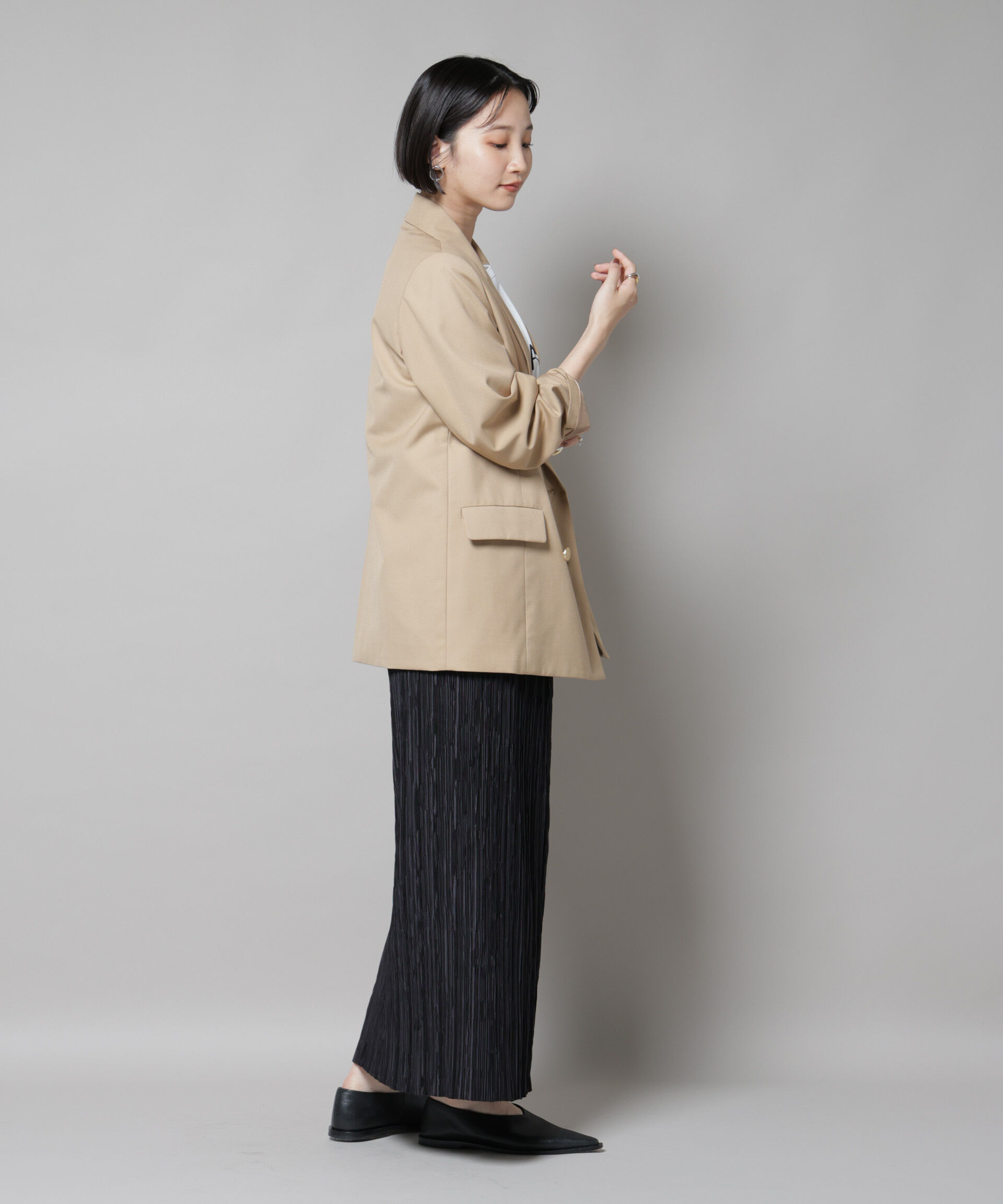 nano･universe「ダブルブレストジャケット」|テーラードジャケット|