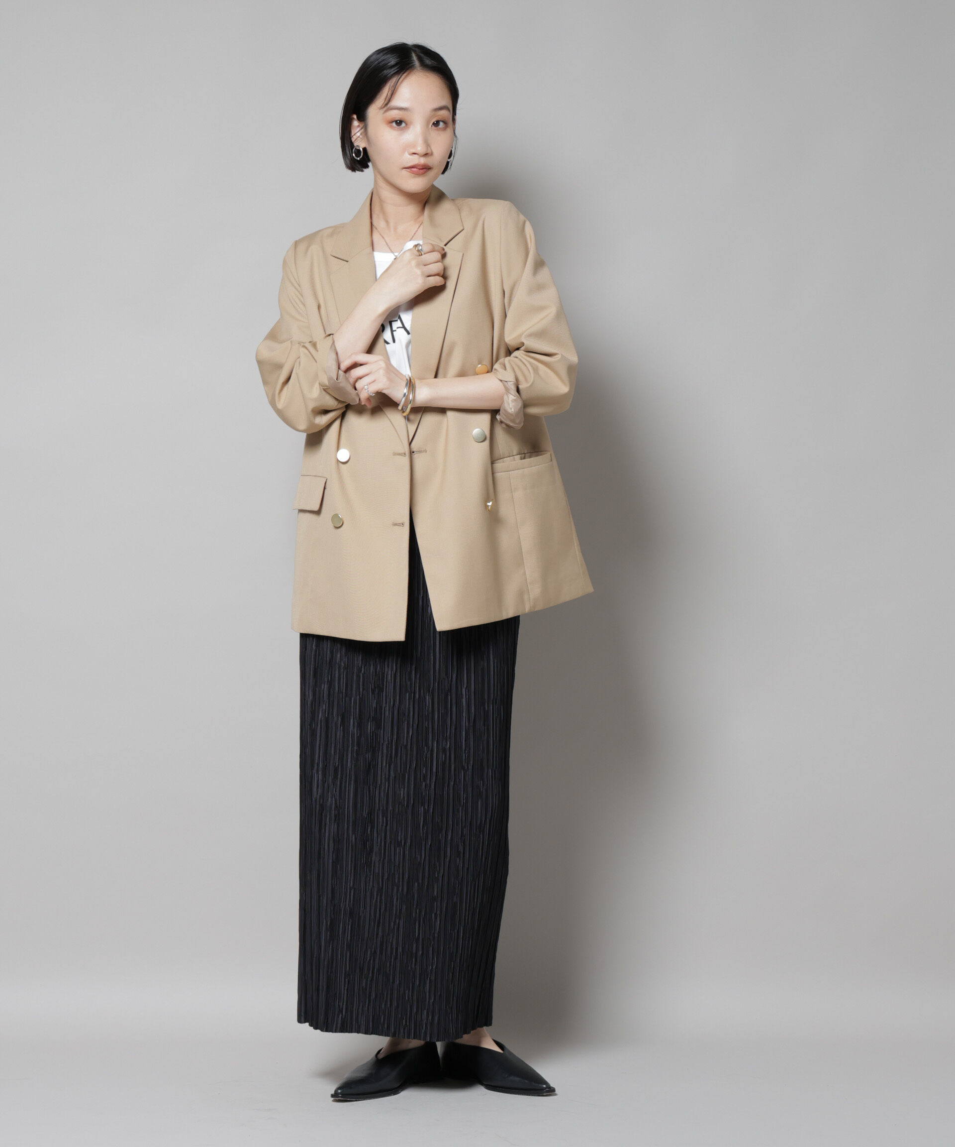 nano･universe「ダブルブレストジャケット」|テーラードジャケット|