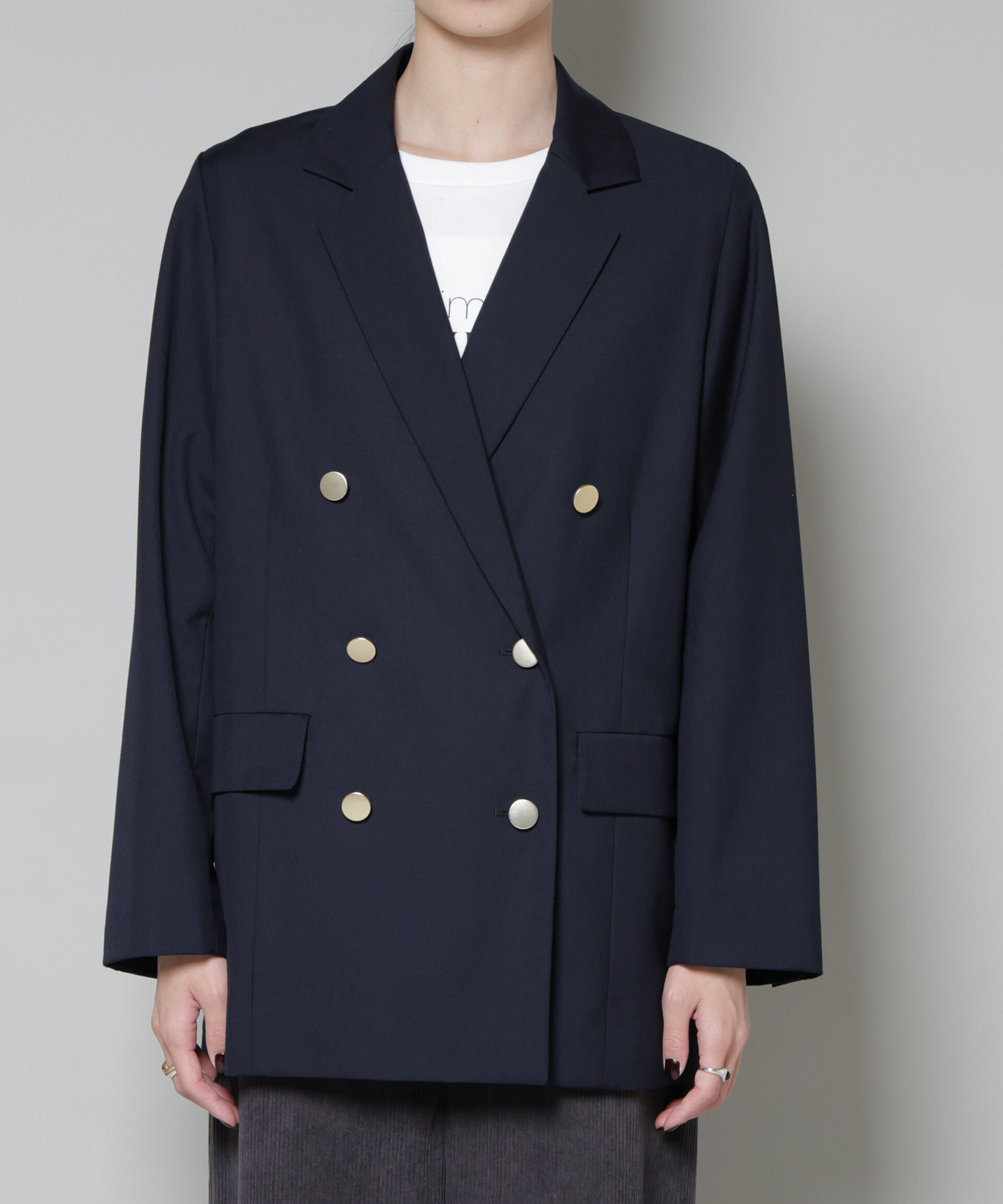 nano･universe「ダブルブレストジャケット」|テーラードジャケット|