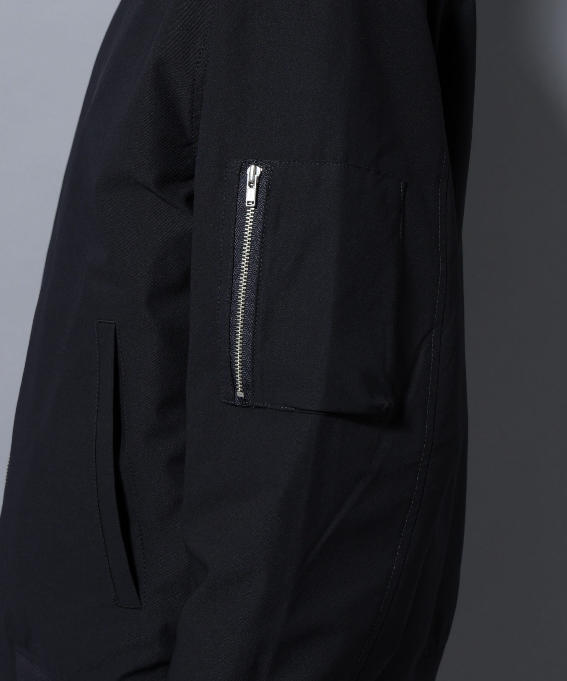 nano･universe「「N BASIC」TEXBRID(R)ツイルMA-1/撥水(セットアップ可)」|ブルゾン・スタジャン|