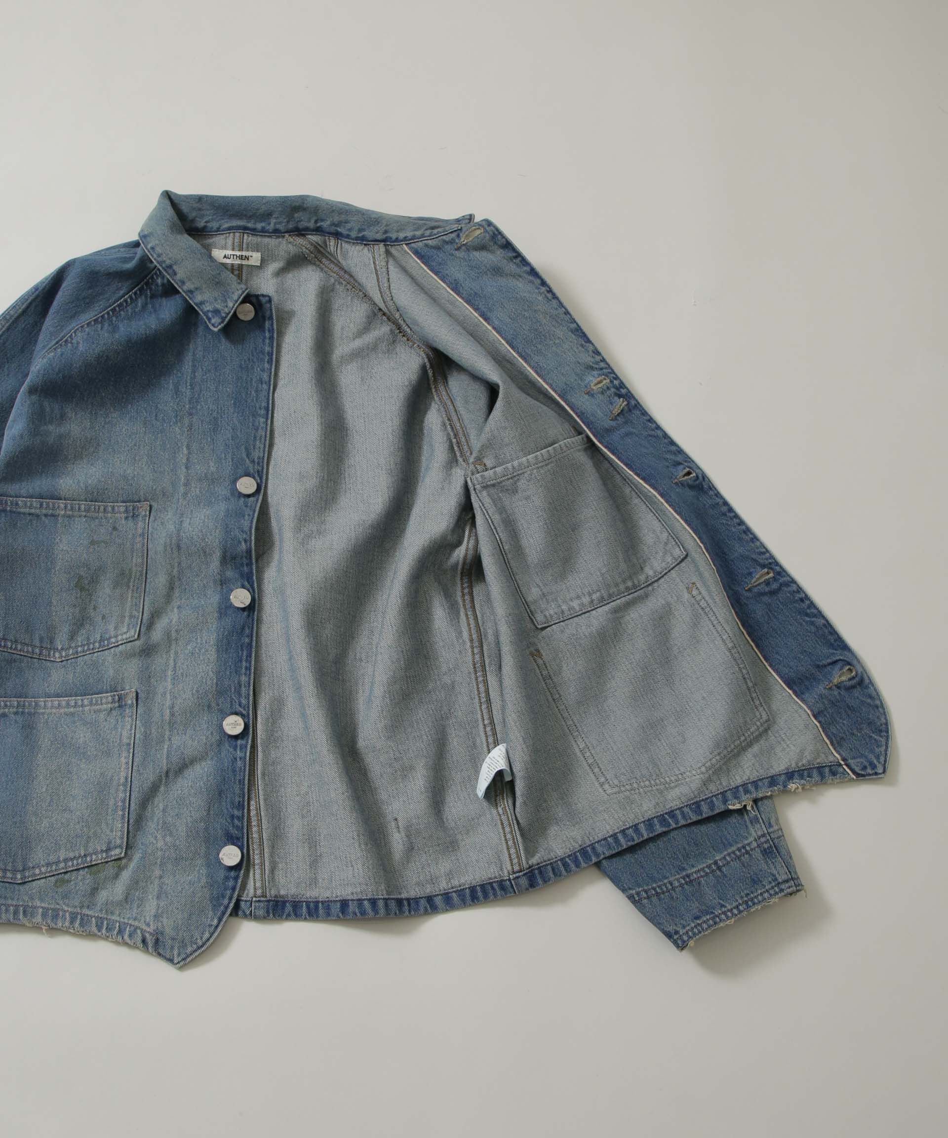 nano･universe「AUTHEN/VINTAGE DENIM ENGINEER JACKET」|ブルゾン・スタジャン|