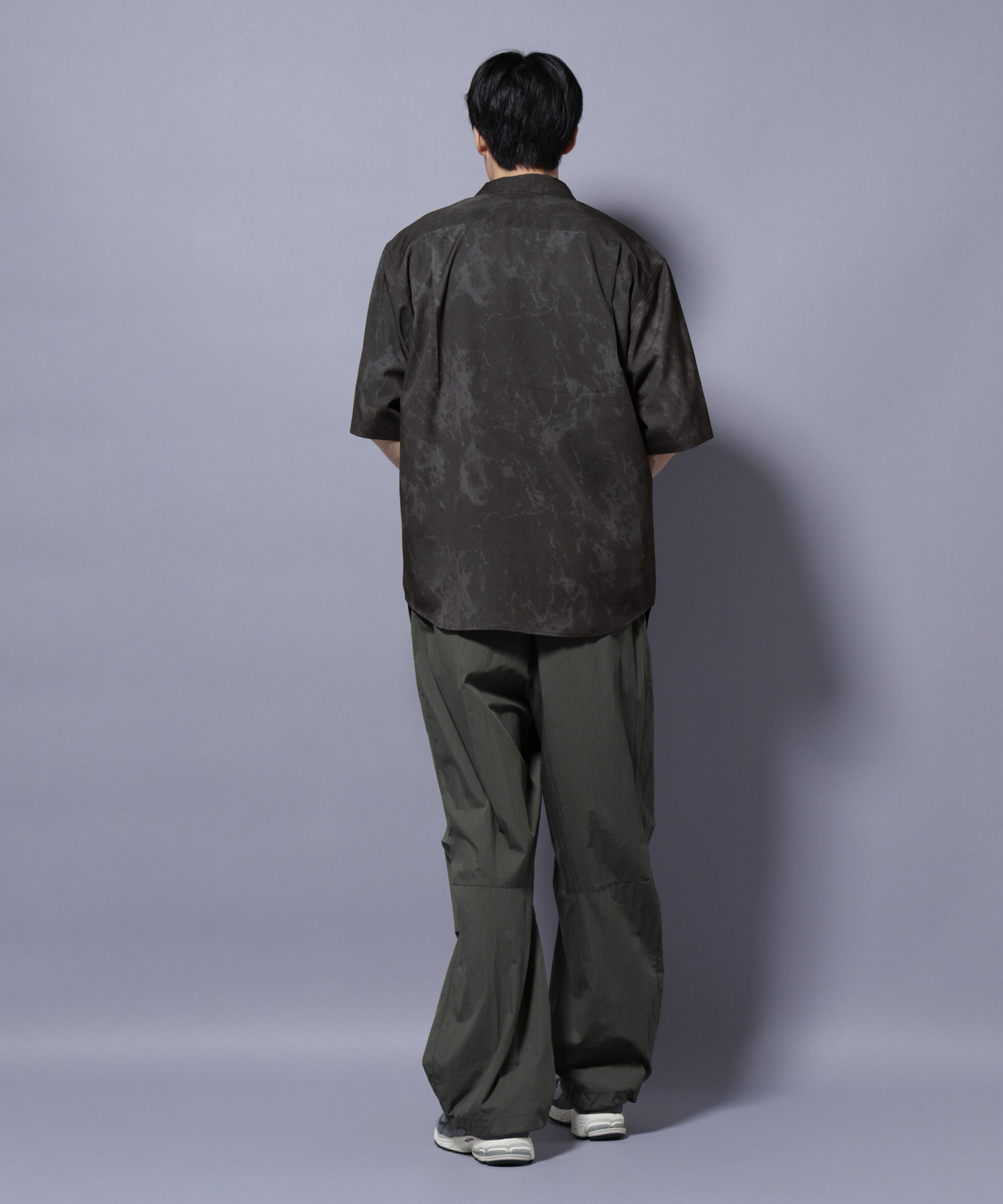 nano･universe「ストーンパターン半袖シャツ」|シャツ・ブラウス|