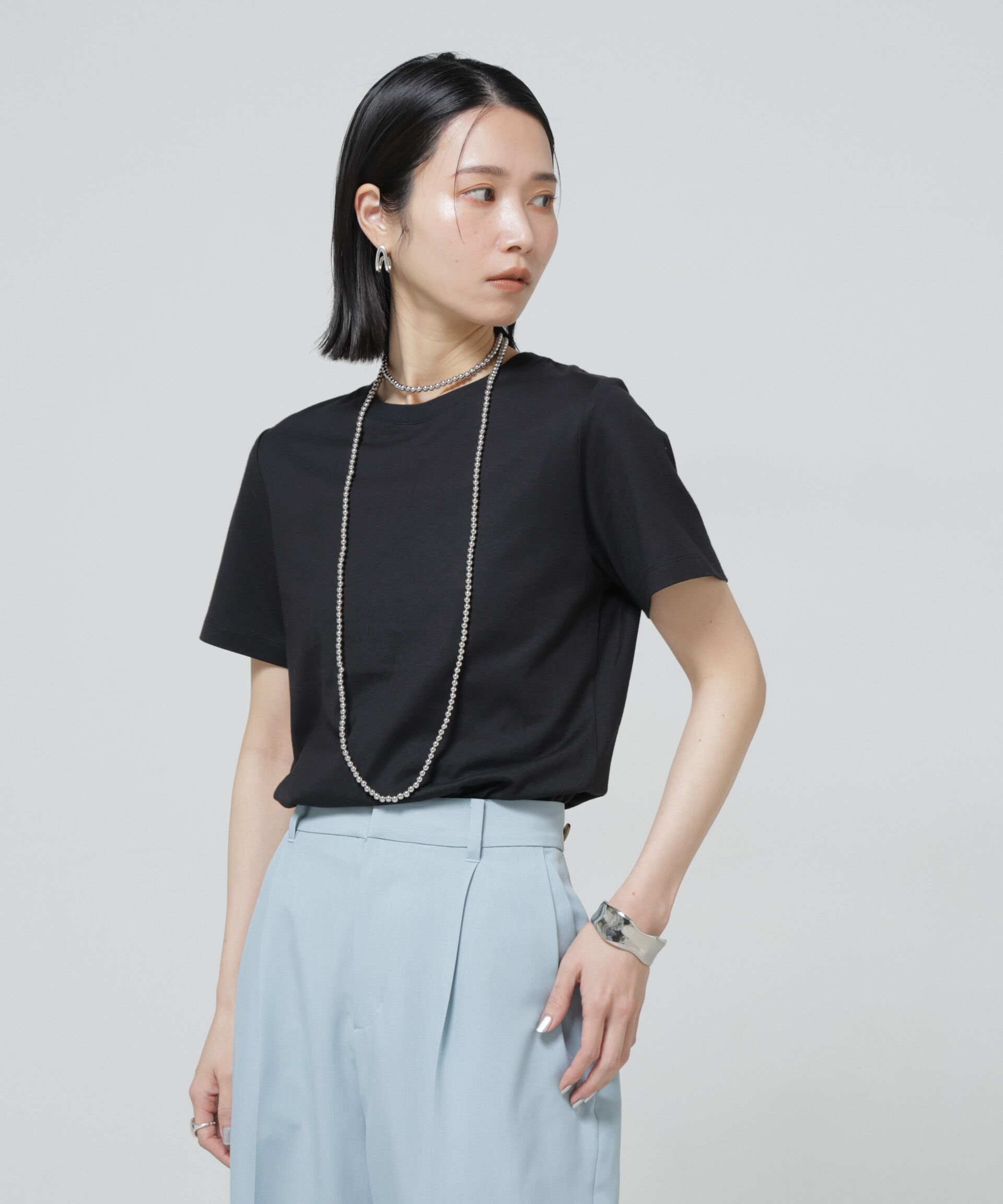 nano･universe「Anti Soaked(R) 汗染み防止クルーネックTシャツ」|Tシャツ・カットソー|