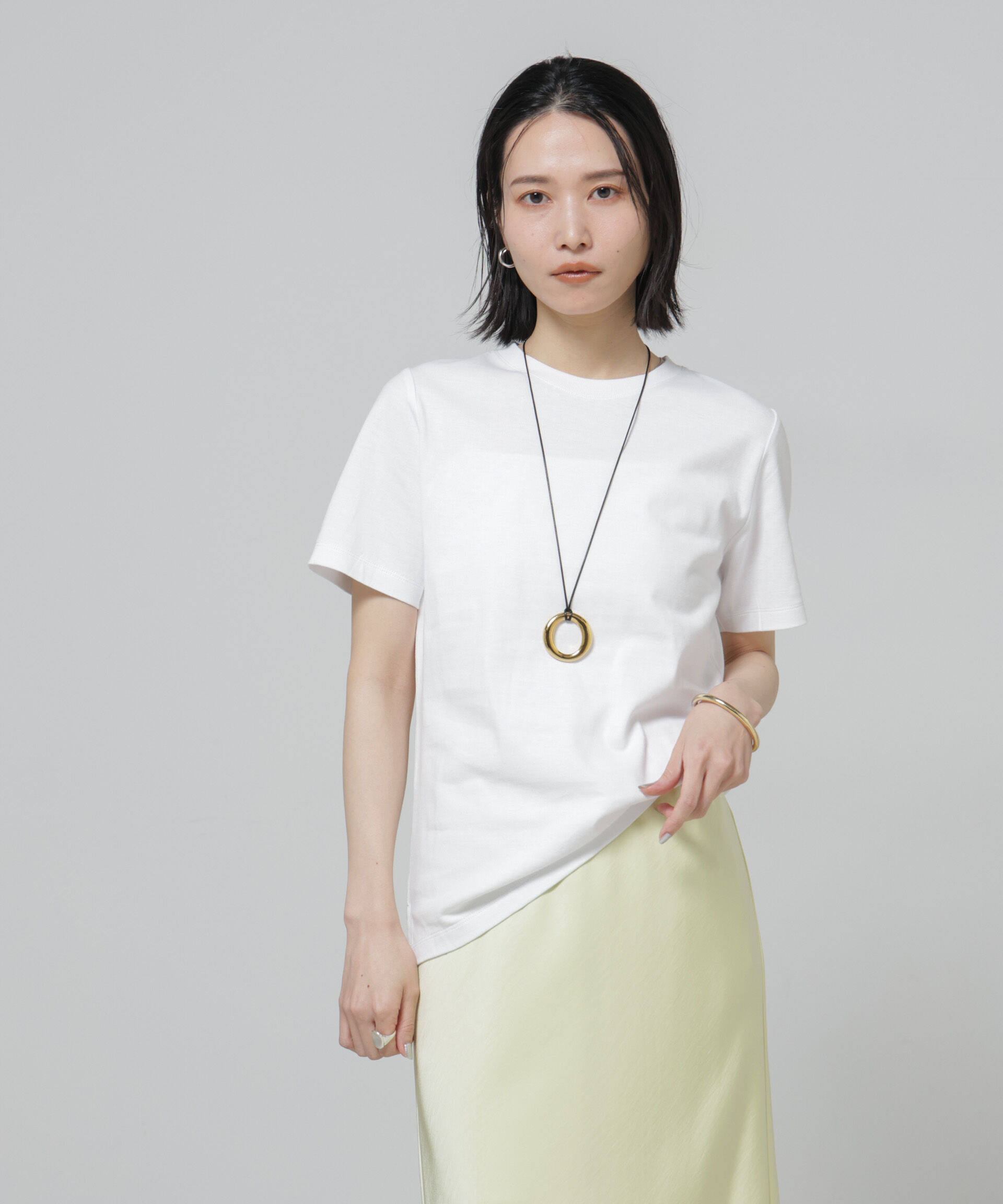 nano･universe「Anti Soaked(R) 汗染み防止クルーネックTシャツ」|Tシャツ・カットソー|