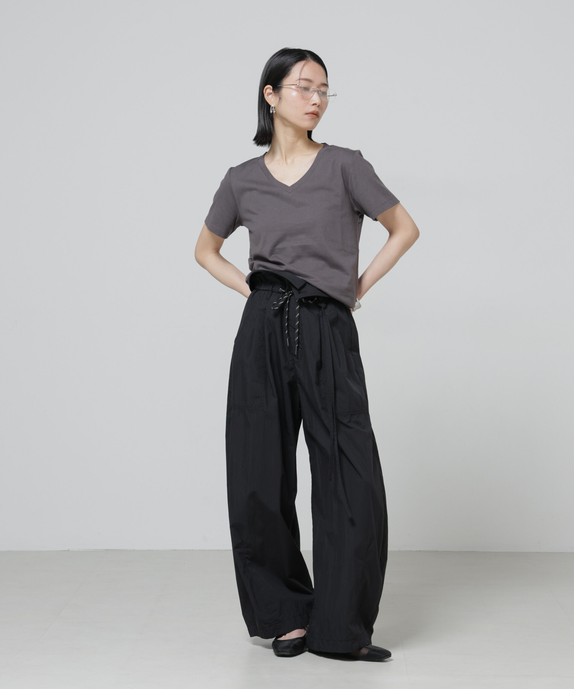 nano･universe「Anti Soaked(R) 汗染み防止VネックTシャツ」|Tシャツ・カットソー|