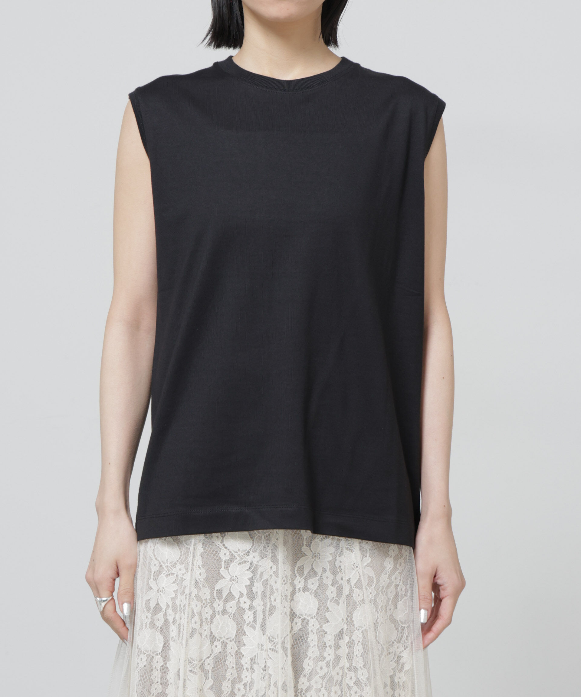 nano･universe「Anti Soaked(R) 汗染み防止ノースリーブTシャツ」|Tシャツ・カットソー|