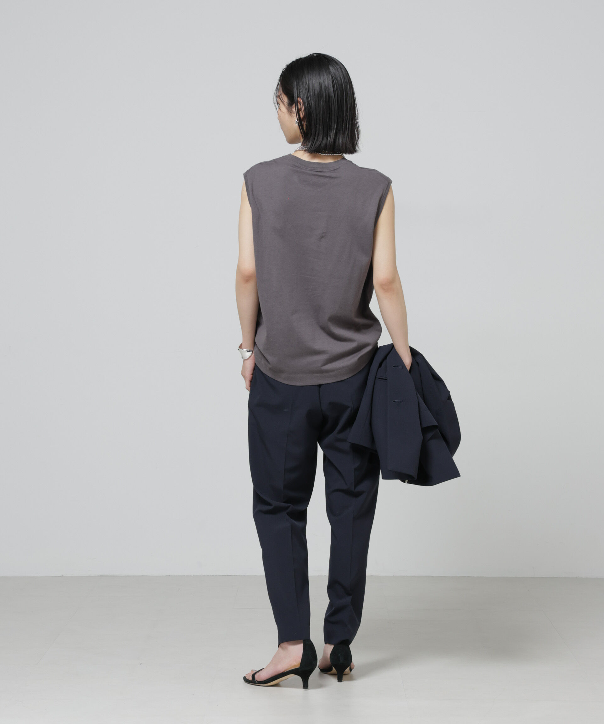 nano･universe「Anti Soaked(R) 汗染み防止ノースリーブTシャツ」|Tシャツ・カットソー|