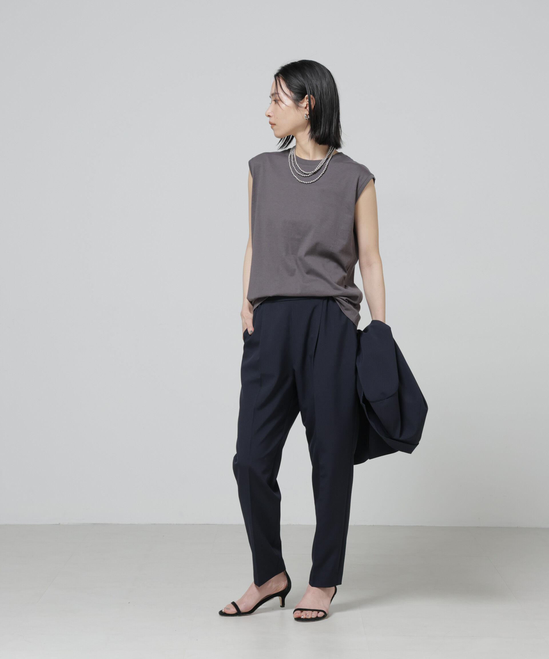 nano･universe「Anti Soaked(R) 汗染み防止ノースリーブTシャツ」|Tシャツ・カットソー|