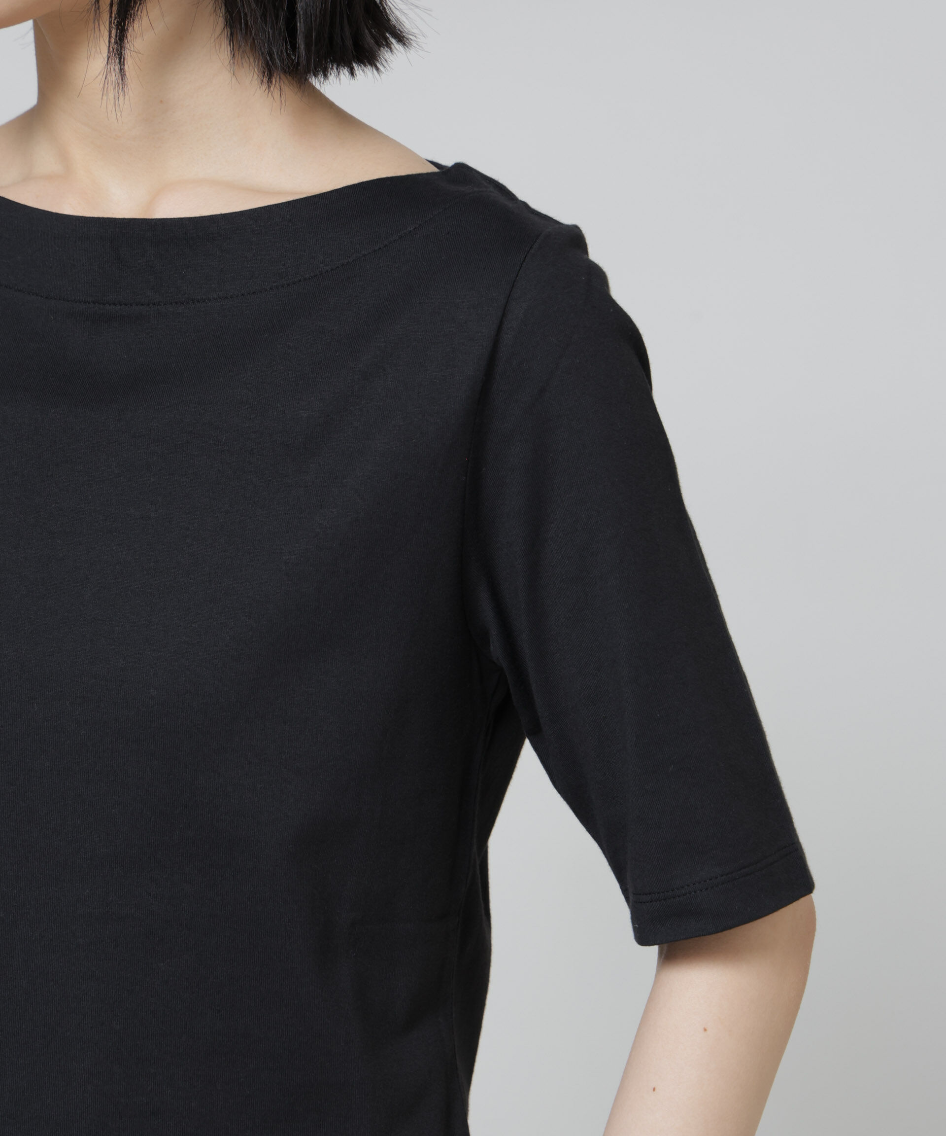 nano･universe「Anti Soaked(R) 汗染み防止ボートネックTシャツ」|Tシャツ・カットソー|