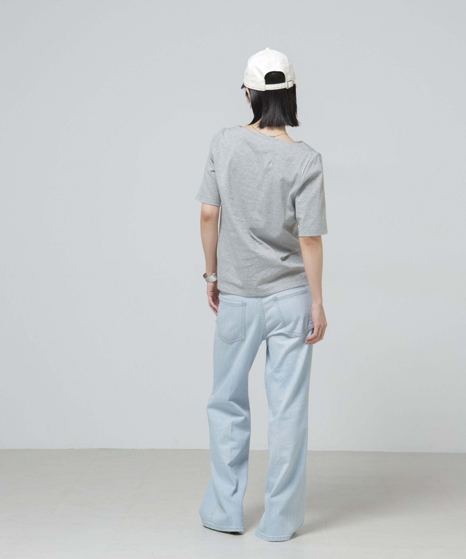 nano･universe「Anti Soaked(R) 汗染み防止ボートネックTシャツ」|Tシャツ・カットソー|