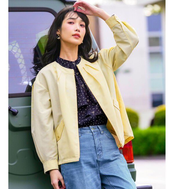 ANY SIS「【花粉リリース】スプリングコンフォート ブルゾン」|ブルゾン・スタジャン|