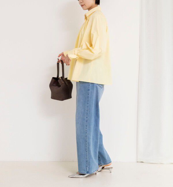 NOLLEY'S「ウォッシャブル袖リボン付きボリュームシャツ」|シャツ・ブラウス|