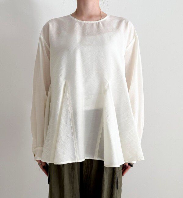 fredy emue「ペプラムシアーボリュームブラウス」|シャツ・ブラウス|