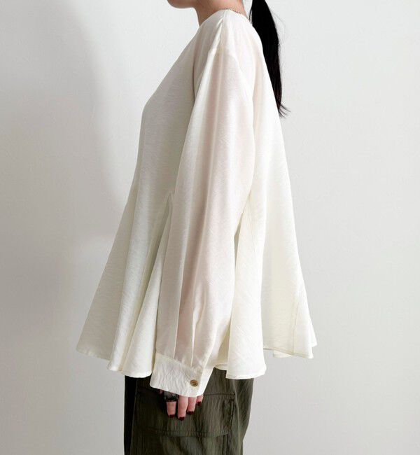 fredy emue「ペプラムシアーボリュームブラウス」|シャツ・ブラウス|