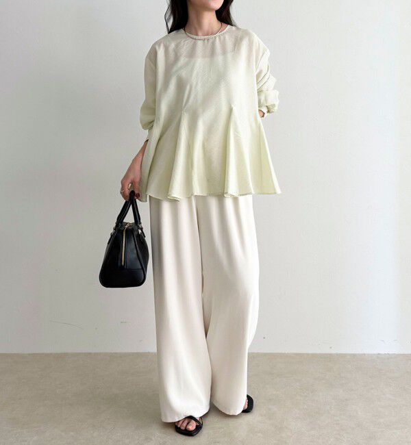 fredy emue「ペプラムシアーボリュームブラウス」|シャツ・ブラウス|