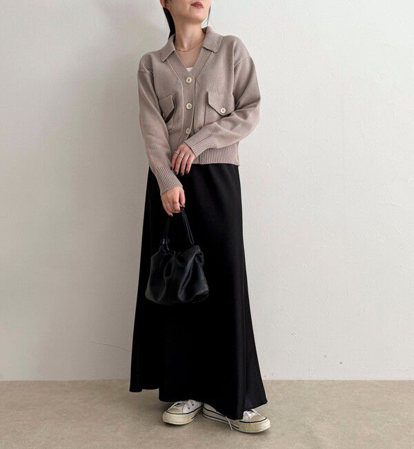 fredy emue「コットン衿付きVネックカーディガン」|カーディガン|