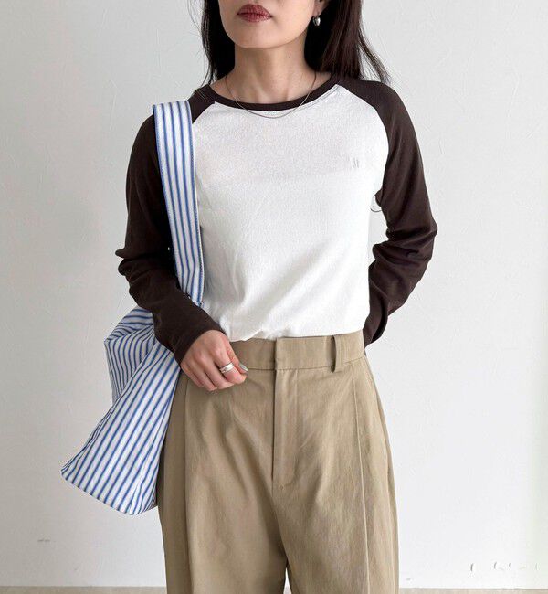 fredy emue「シアーラグランロンＴシャツ」|Tシャツ・カットソー|ブラウン