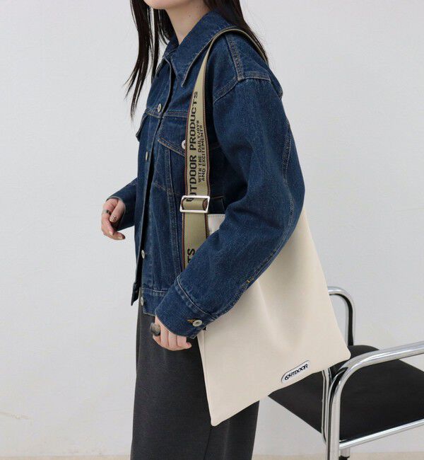 fredy emue「【OUTDOOR PRODUCTS 】ジャガードロゴテープワンショルトートバッグ」|トートバッグ|