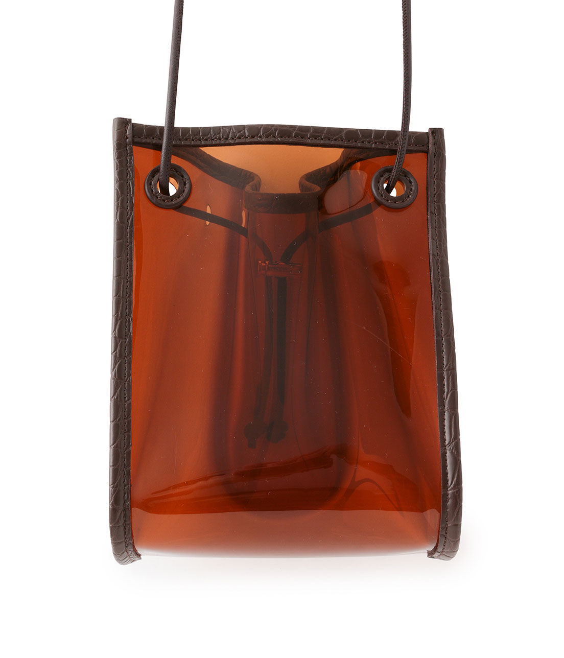 ROPE PICNIC PASSAGE「クロコ型押しコンビクリアミニショルダーバッグ」|ショルダー・メッセンジャー|