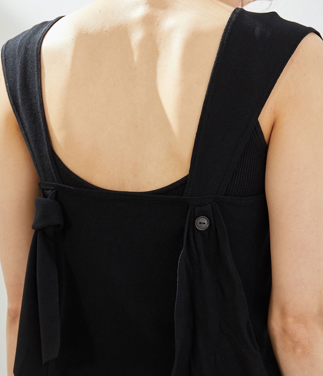 Rope&rsquo;Picnic「後ろ結びゼロスリーブプルオーバー」|ニット・セーター|