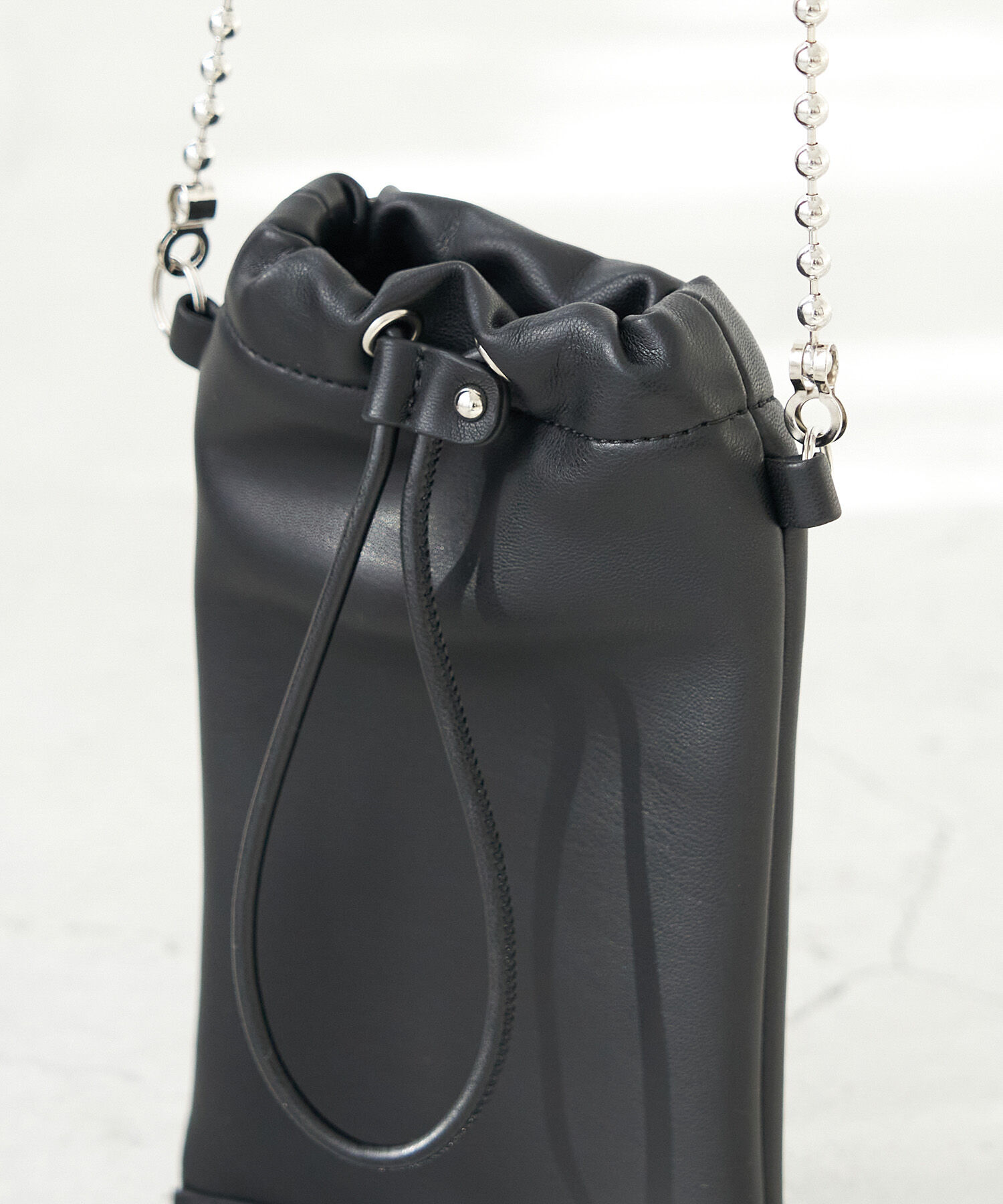 ROPE PICNIC PASSAGE「パールチェーンハンドルソフトミニショルダーバッグ」|ショルダー・メッセンジャー|