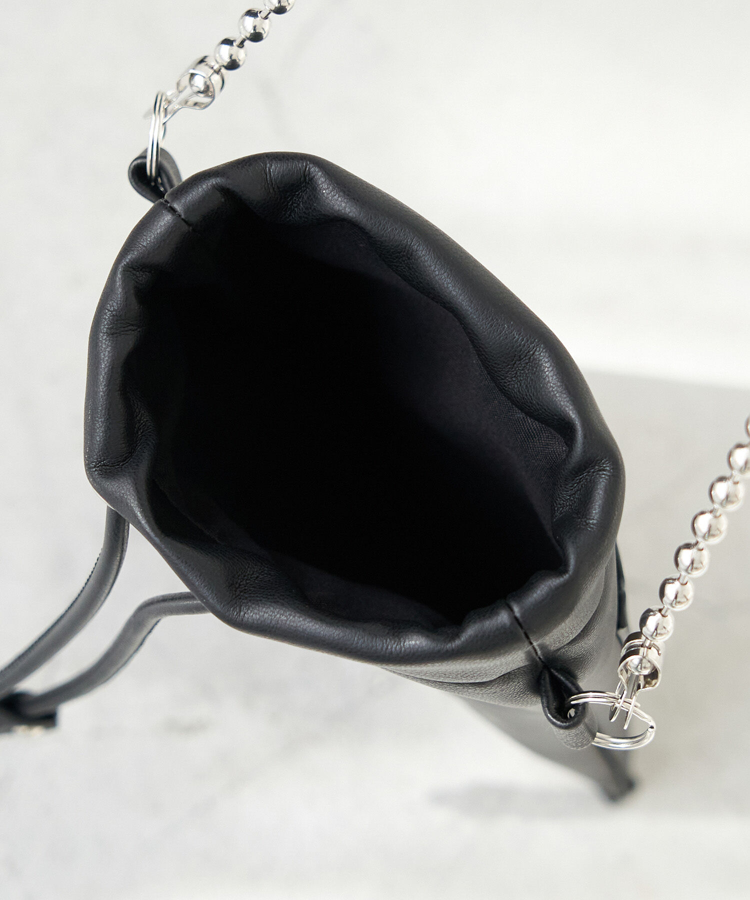 ROPE PICNIC PASSAGE「パールチェーンハンドルソフトミニショルダーバッグ」|ショルダー・メッセンジャー|