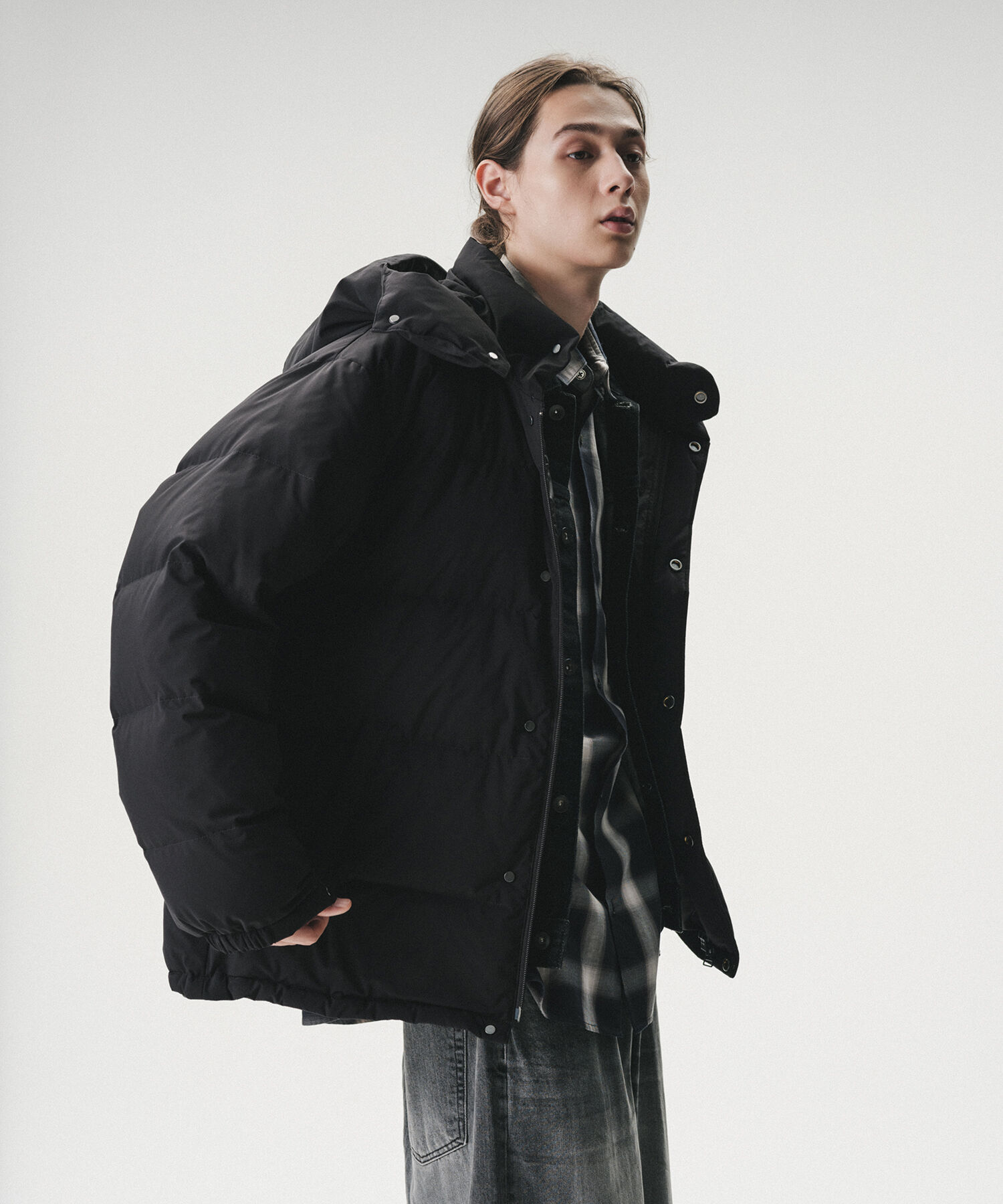 ADAM ET ROPE'「【ACT_02 Ginz】CLASSIC DOWN JACKET」|ダウン|ブラック(01)