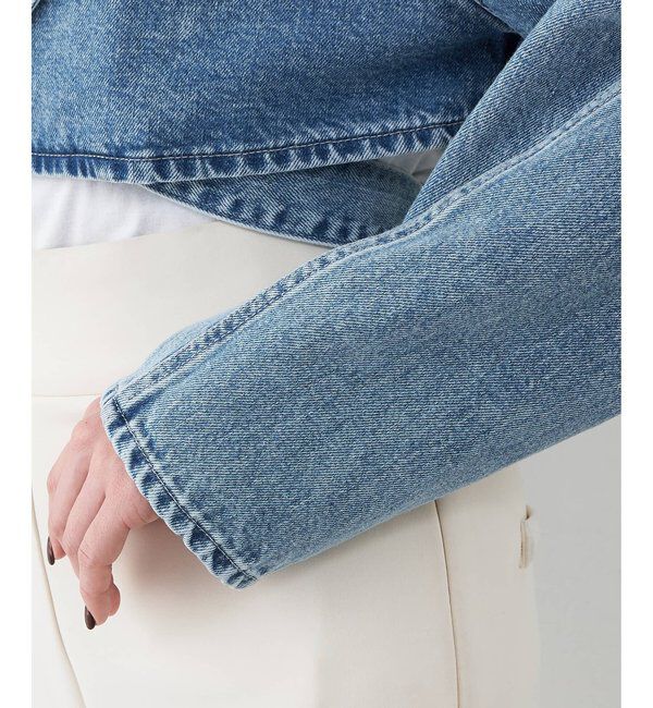  「バックリボンデニムジャケット」|デニムジャケット|