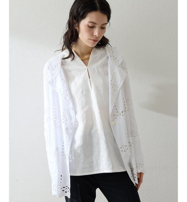  「リネンフードプルオーバー」|シャツ・ブラウス|