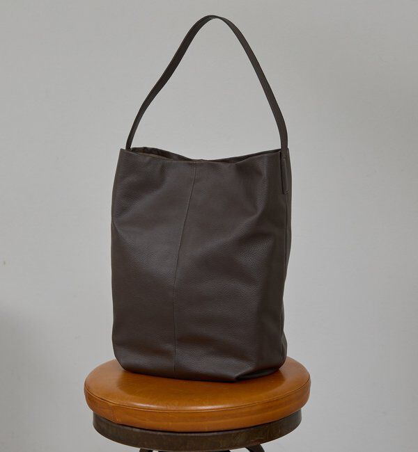 「【2.718】バケットワンショルダー」|トートバッグ|ダークブラウン