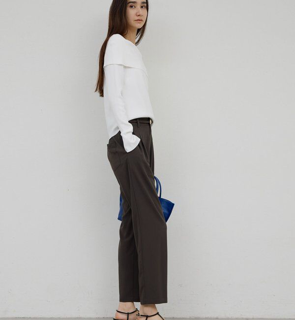  「ライトジャージーテーパードパンツ」|チノ|