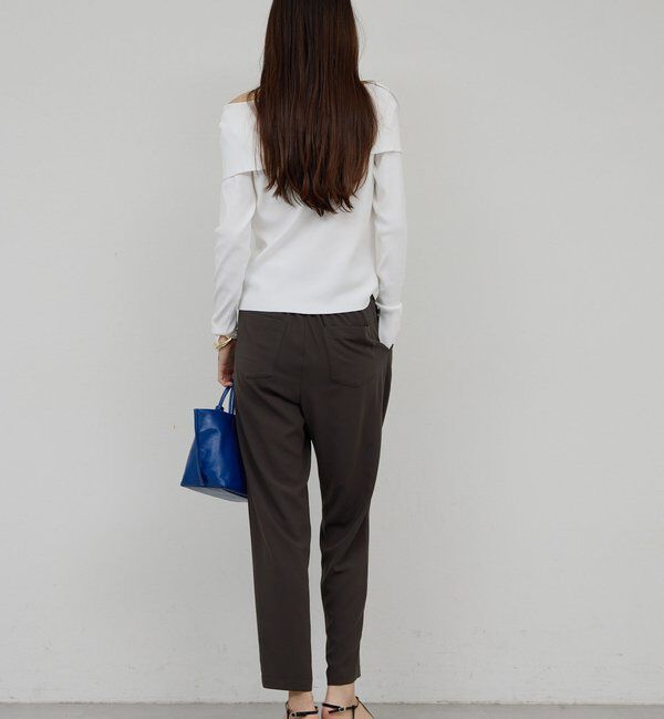  「ライトジャージーテーパードパンツ」|チノ|