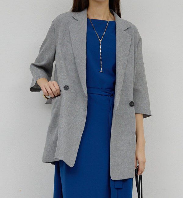  「【2サイズ展開】【大人気アイテムが今年も登場】ハーフスリーブジャケット」|テーラードジャケット|