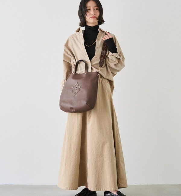  「スリム2WAYトートバッグ <エンボスモノグラム>」|トートバッグ|