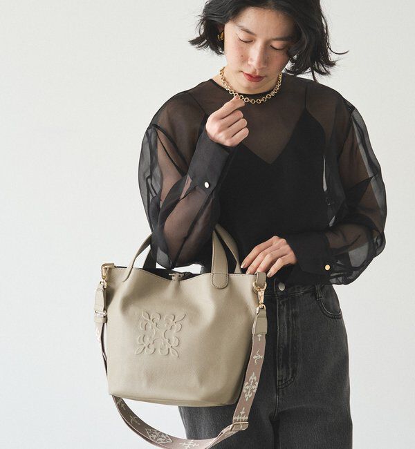  「エンボスモノグラム2WAYミニトートバッグ」|トートバッグ|