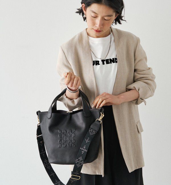  「エンボスモノグラム2WAYミニトートバッグ」|トートバッグ|