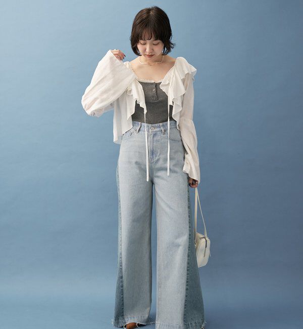  「パネル切替デニム」|デニム|