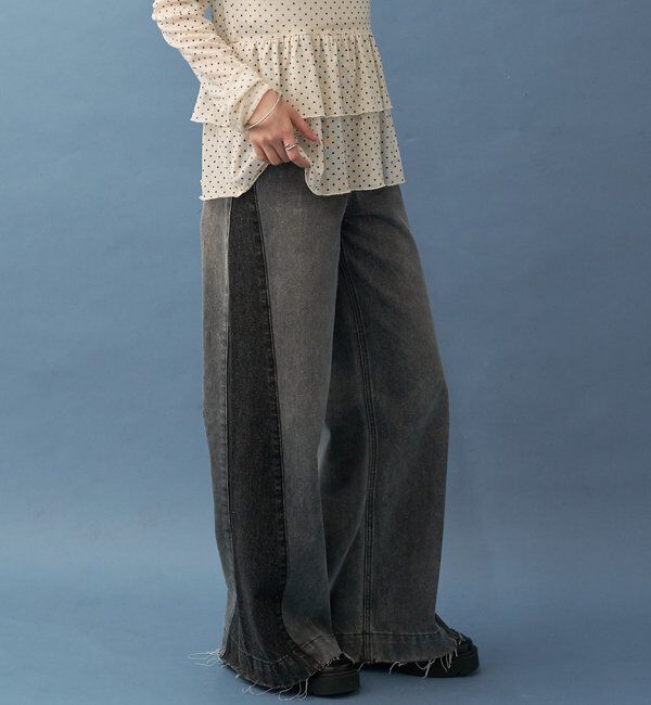  「パネル切替デニム」|デニム|