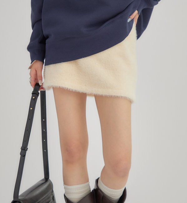  「シャギーミニスカート」|スカート|