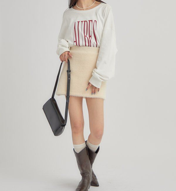  「シャギーミニスカート」|スカート|