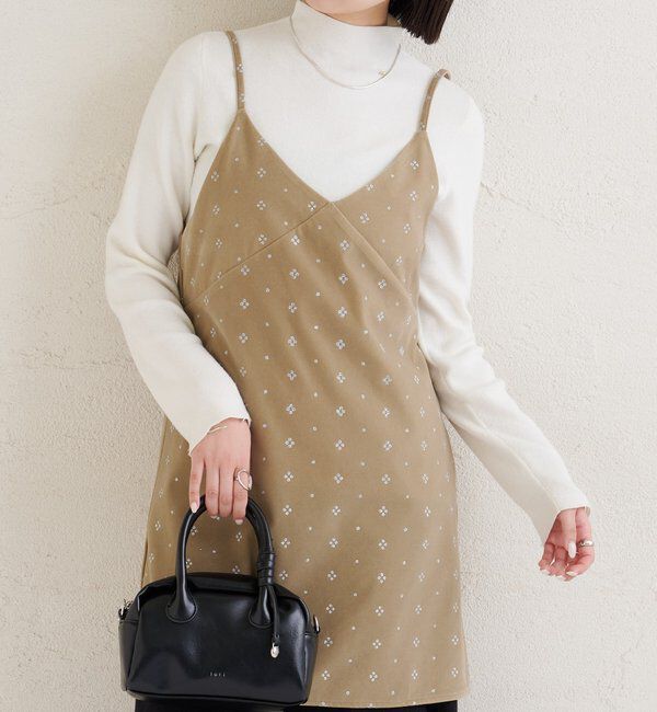  「シャイニーベロアミニキャミワンピース」|ワンピース|