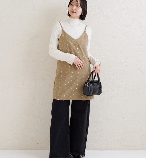  「シャイニーベロアミニキャミワンピース」|ワンピース|