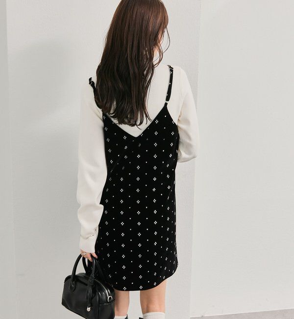  「シャイニーベロアミニキャミワンピース」|ワンピース|