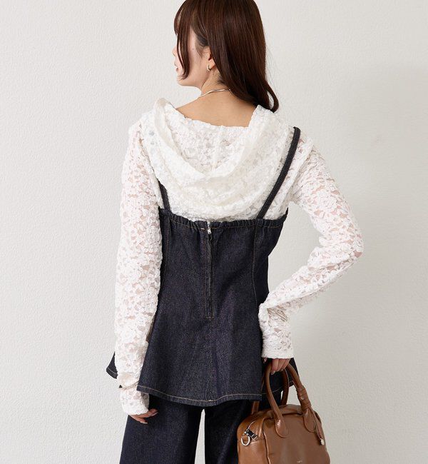  「ペプラムデニムビスチェ」|シャツ・ブラウス|