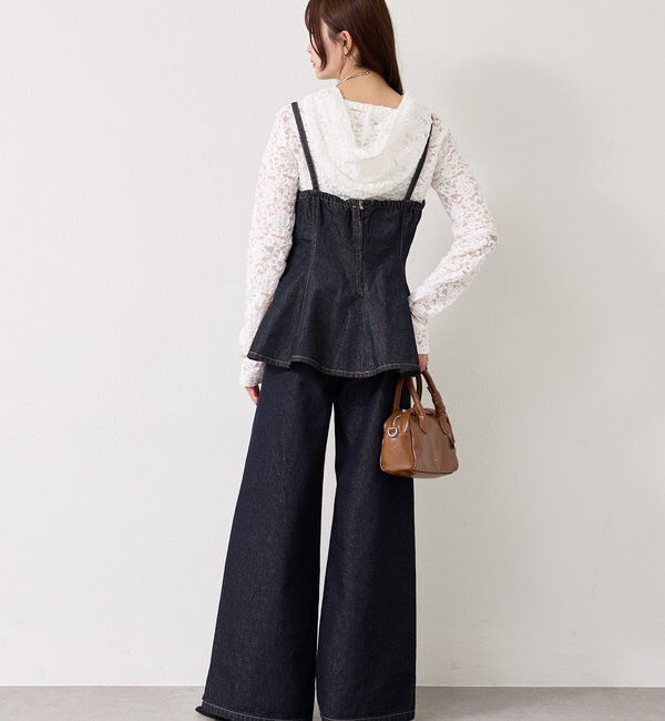  「ペプラムデニムビスチェ」|シャツ・ブラウス|