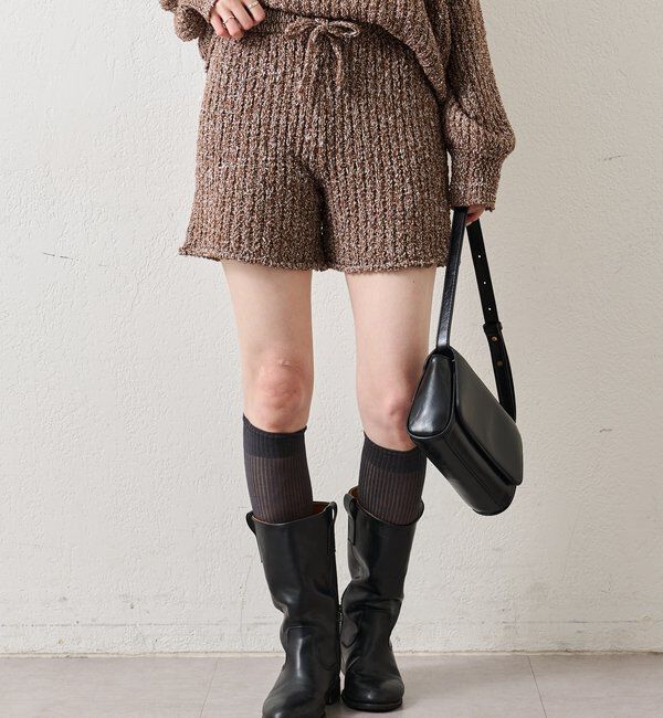  「スラブヤーンニットパンツ」|チノ|