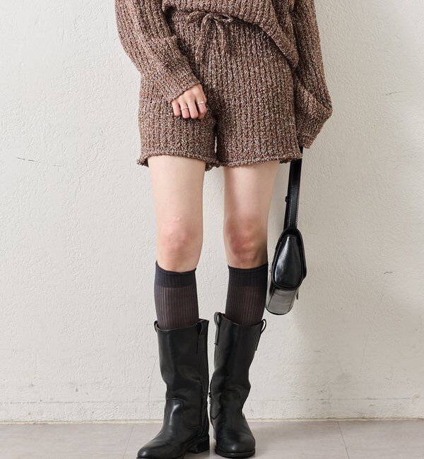  「スラブヤーンニットパンツ」|チノ|