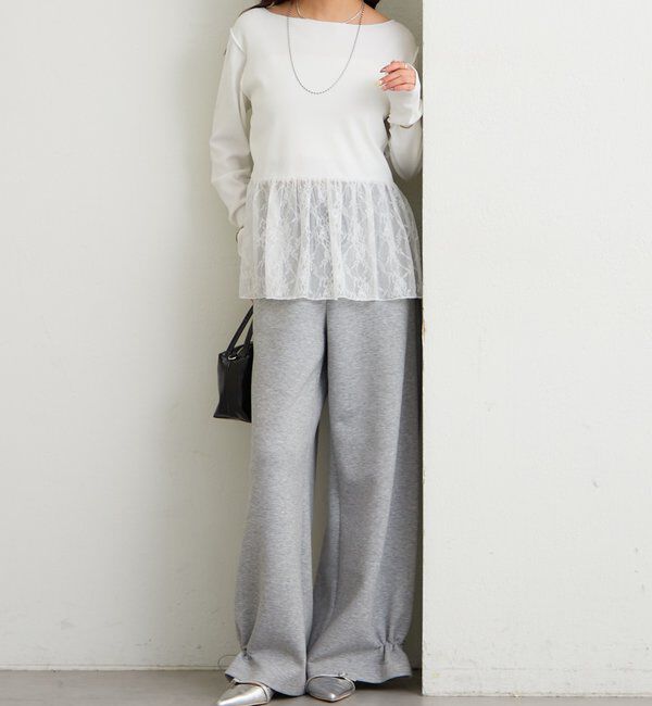  「レースペプラムリブロンT」|Tシャツ・カットソー|