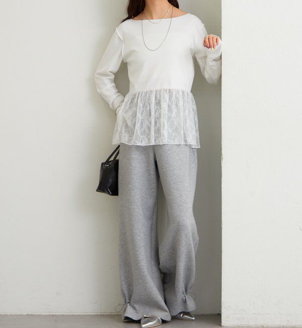  「レースペプラムリブロンT」|Tシャツ・カットソー|