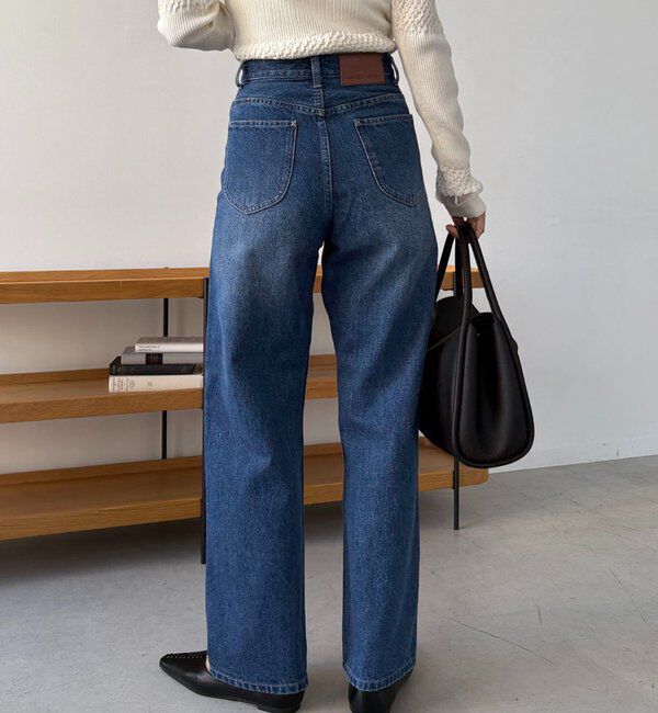  「【新色/人気アイテムがアップグレード】13ozハイウエストストレートデニム」|デニム|